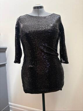 Smart Set Black Sequin Mini Dress